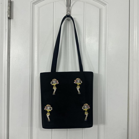 Handbags - Betty‎ Boop Embroidered Structured Bag.